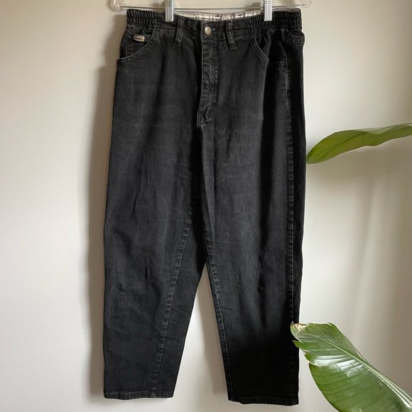 Lee Denim - Retro Lee Bareback Faded Black Jeans Size Petite 10